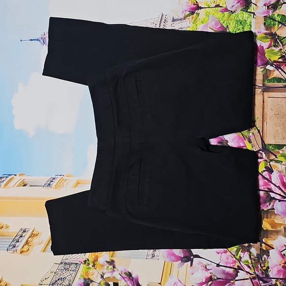 Alfani Pleated Black Pants with Gold Zipper Accents Size 2P Petite - Picture 4 of 4